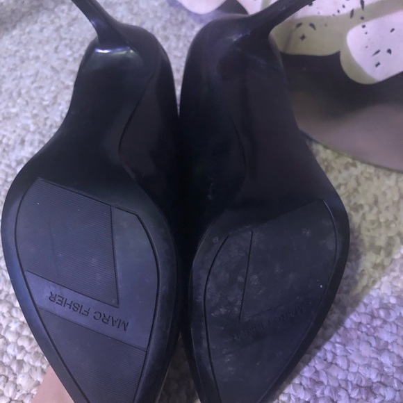 Black leather stilettos- nice shape size 9 - Picture 4 of 6